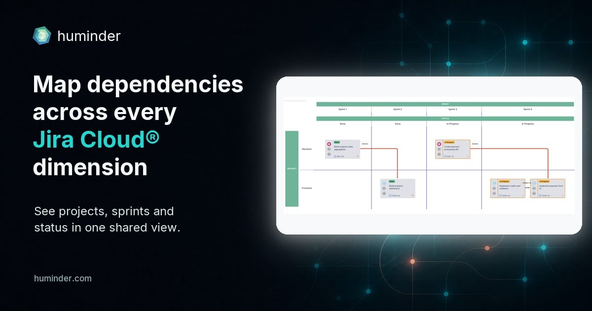Multi-dimensional Jira dependency visualisation across projects, sprints and status